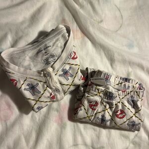 Roller Rabbit White and Blue Pajama Set